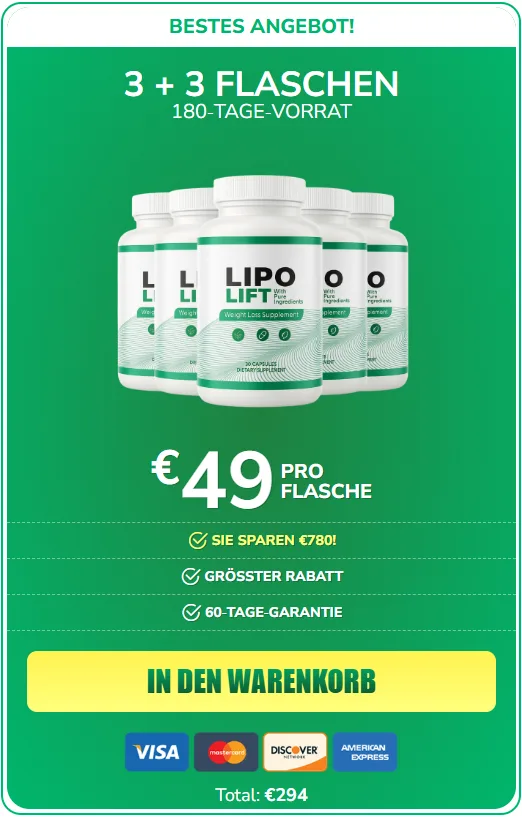 LipoLift  6 Bottle Price